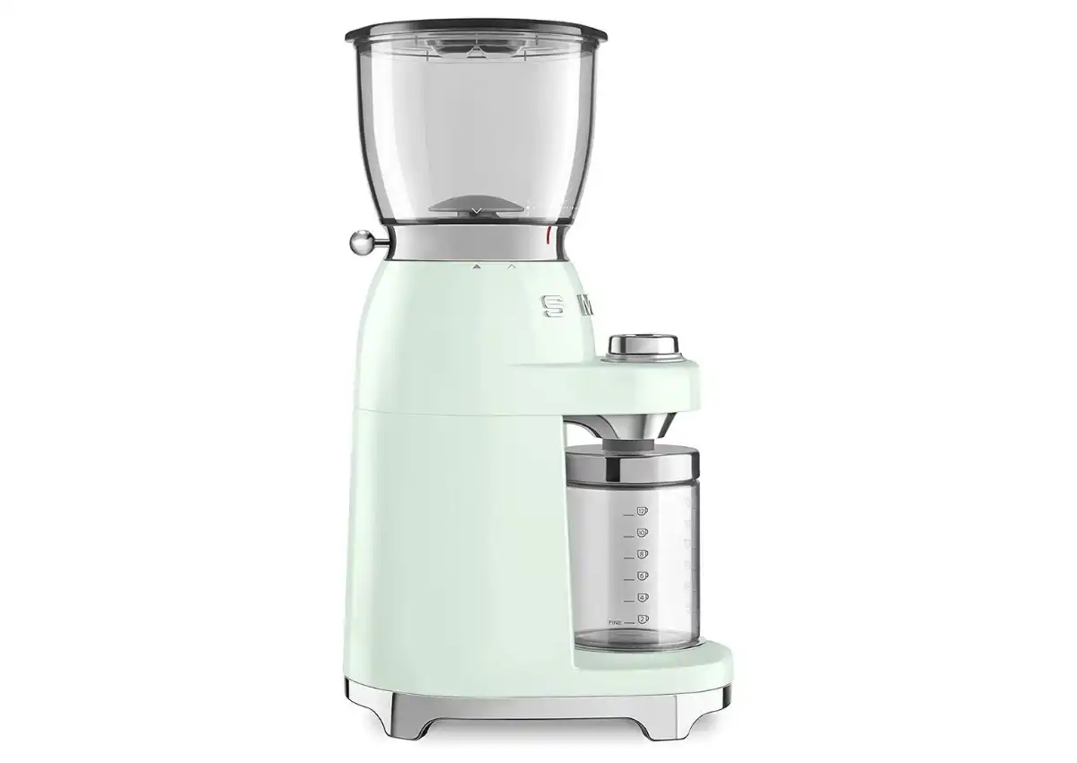 Smeg 50'S Retro Pastel Green Coffee Grinder 3 Smeg 50'S Retro Pastel Green Coffee Grinder