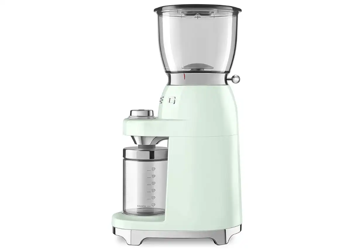 Smeg 50'S Retro Pastel Green Coffee Grinder 1 Smeg 50'S Retro Pastel Green Coffee Grinder