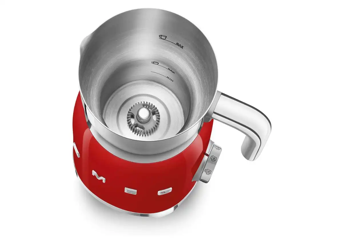 Smeg 50'S Retro Milk Frother Mff11Rdus 4 Smeg 50'S Retro Milk Frother Mff11Rdus, Red