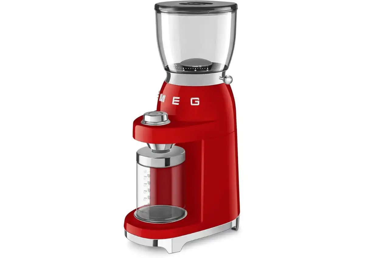 Smeg 50'S Retro Style Aesthetic Coffee Grinder, Cgf01 (Red) Large 3 Smeg 50'S Retro Style Aesthetic Coffee Grinder, Cgf01 (Red) Large - Image 3