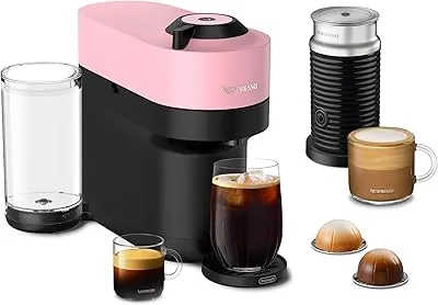 Pink Nespresso Machine With Milk Frother 5 61Irzqzba5L. Ac Sl400